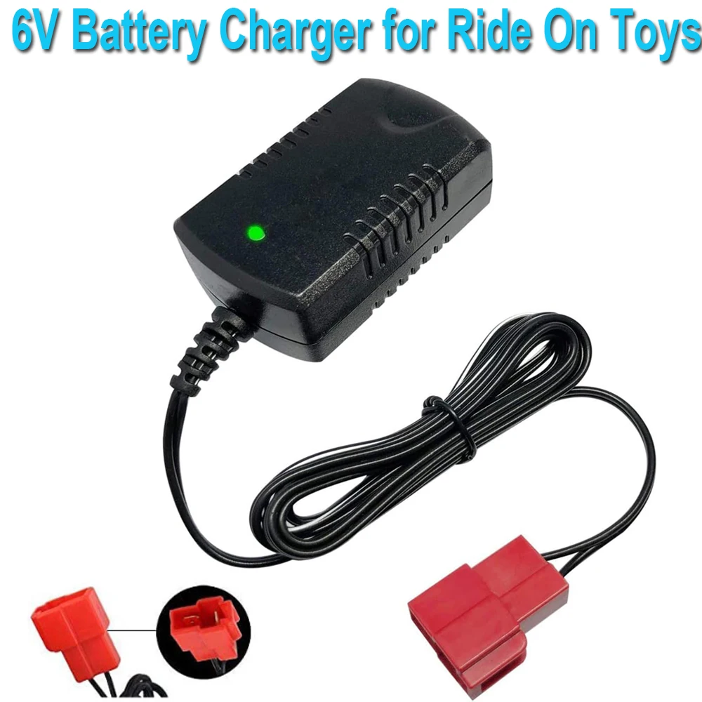 6V 1A Kids Ride On Car Charger for 6V BMX X6 Kid TRAX GMC Di