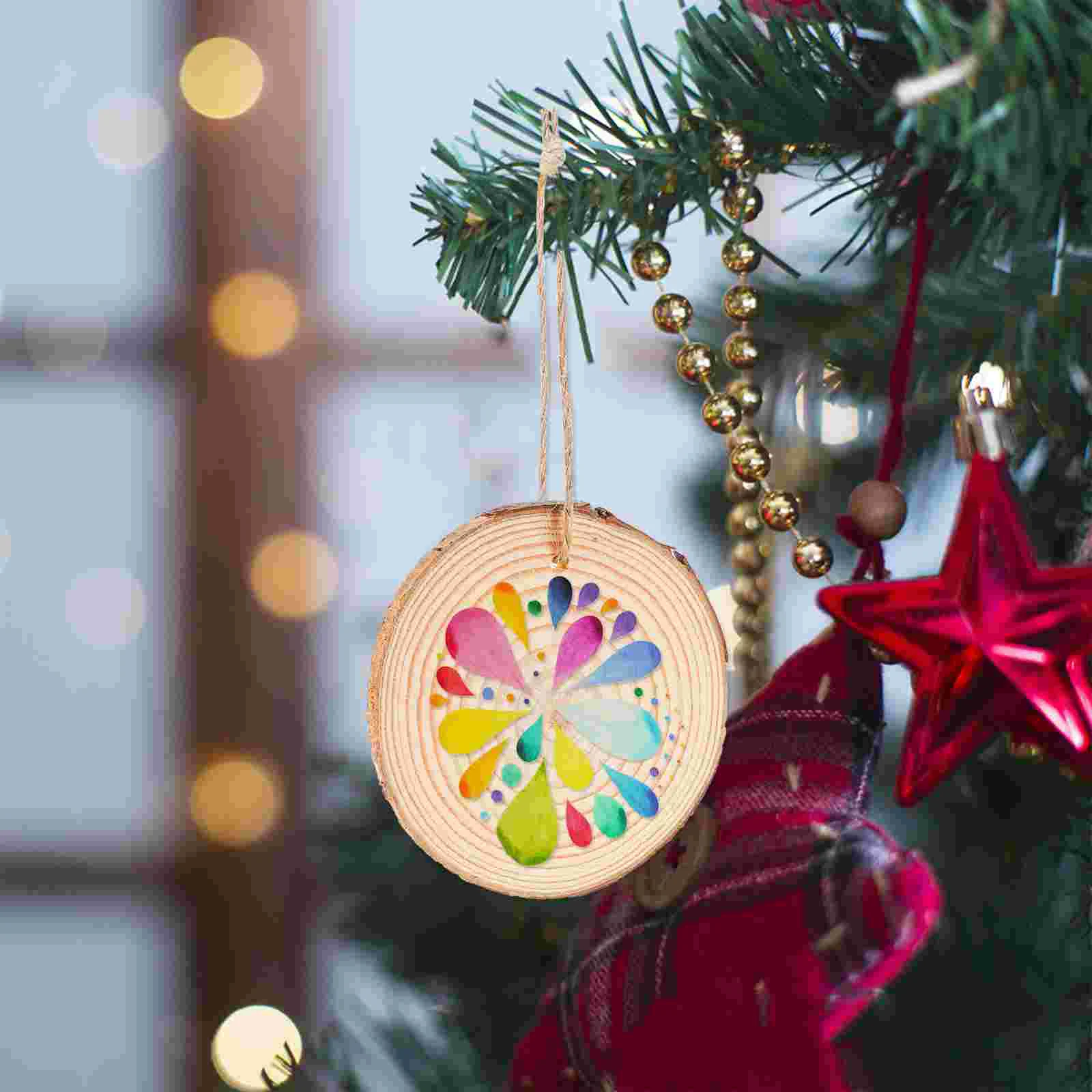 30 шт. декор DIY бревенчатые чипсы реквизит для ломтиков дерева настенный