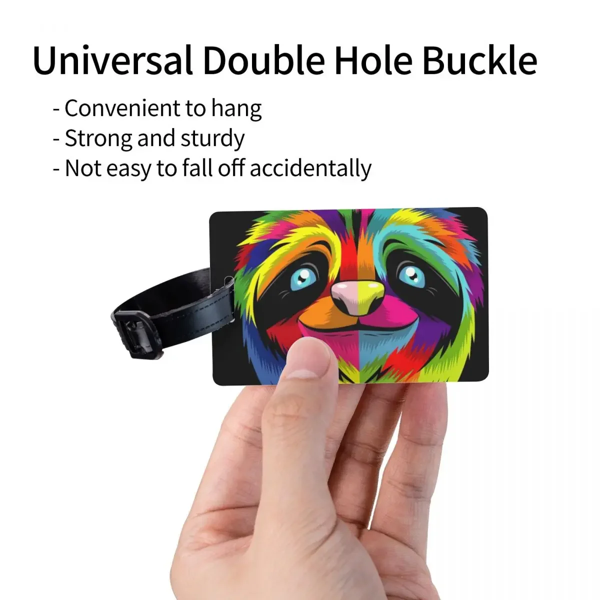 BDAZ Sloth Pop Art багажная бирка Уникальная дорожная сумка чемодан личная Обложка