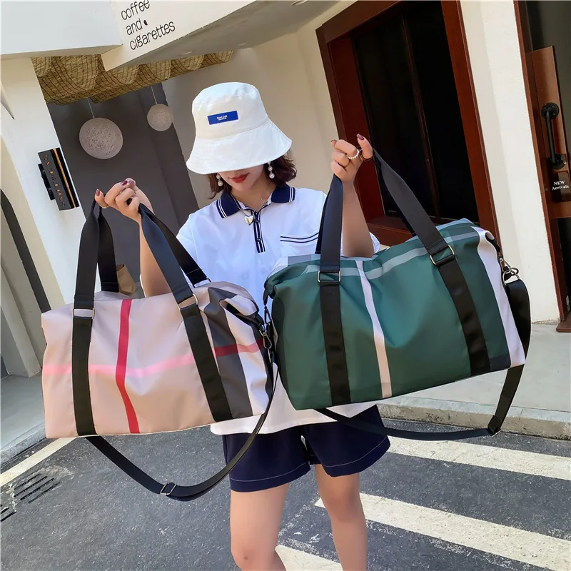 Large-capacity travel bag dry and wet separation fitness bag women's light hand luggage bag sports bag duffle bag