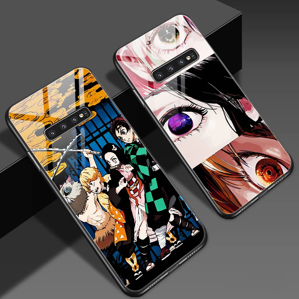 

Kamado Nezuko Kimetsu No Yaiba Demon Slayer Case For Samsung Galaxy Note 10Lite 20 S22 Ultra S20FE S10 Plus Tempered Glass Cover