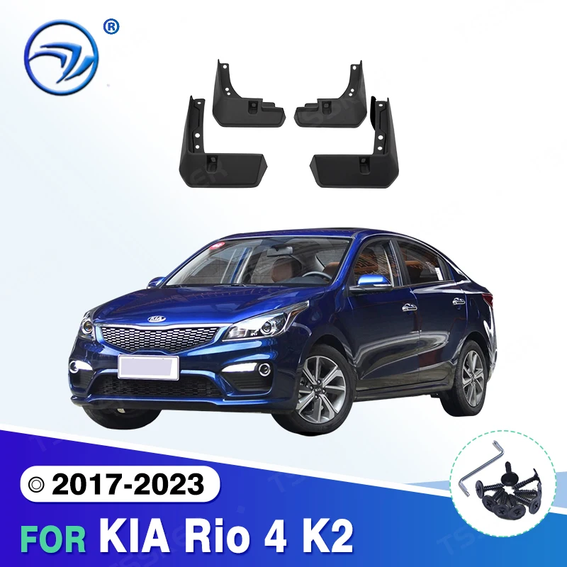 Для KIA Rio 4 K2 2017-2023 2018 2019 2020 2021 YB Sedan Автомобильные брызговики Брызговики Аксессуары