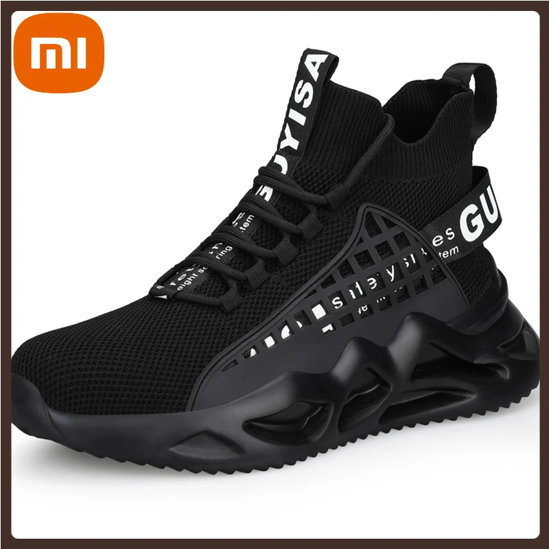 

XIAOMI NEW Indestructible Shoes Male Safety Shoes Puncture-Proof Work Sneakers Sock Shoes Men Steel Toe Security Boots Fashion