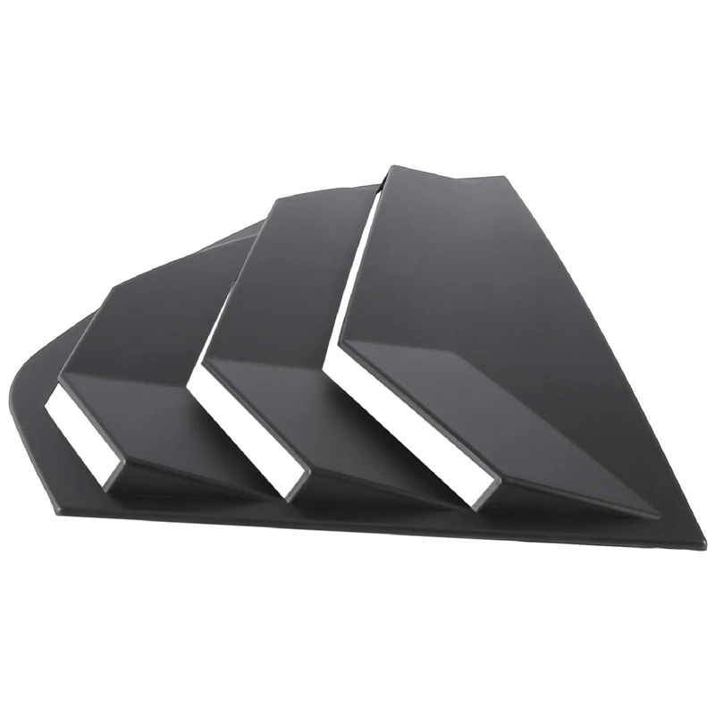 Матовая Черная задняя боковая решетка вентиляции четверти оконного жалюзи