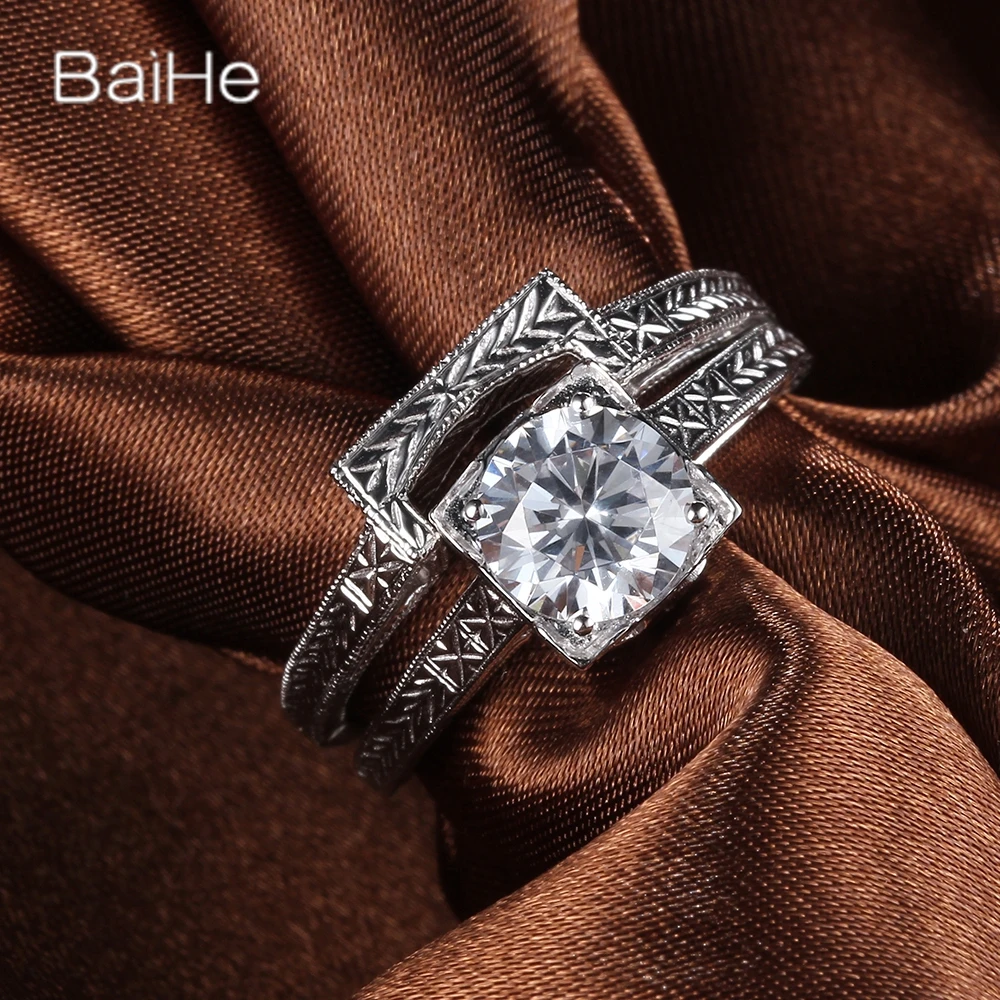 

BAIHE Sterling Silver 925 1.77ct Flawless AAA Graded Cubic Zirconia Wedding Women Trendy Fine Jewelry Cubic Zirconia Ring