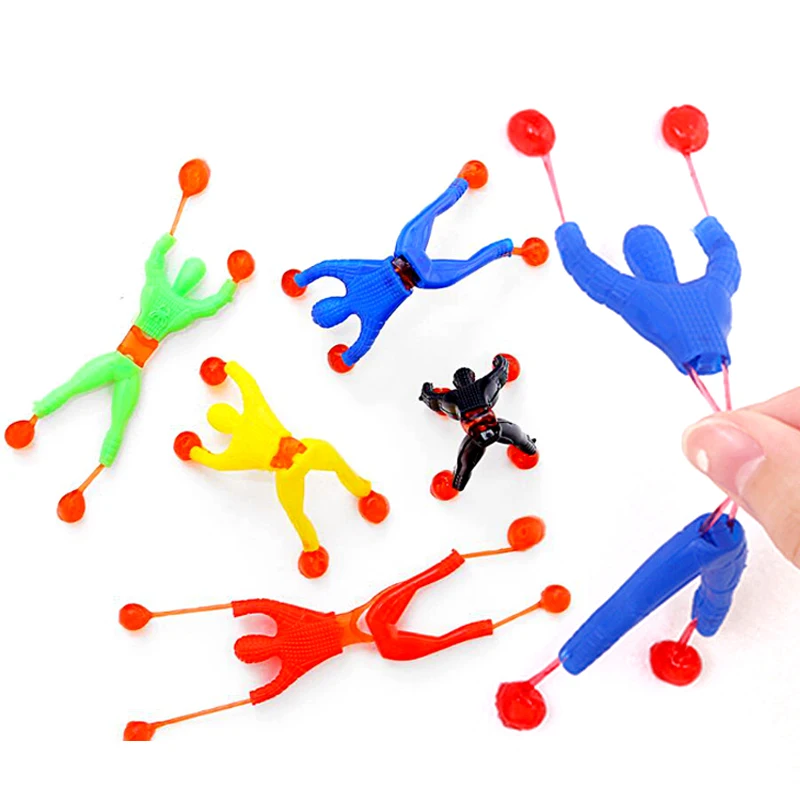 

25Pcs Funny Flexible Climb Men Sticky Wall Toy Kids Toys Climbing Flip Plastic Man Toy For Children Attractive Classic Gift