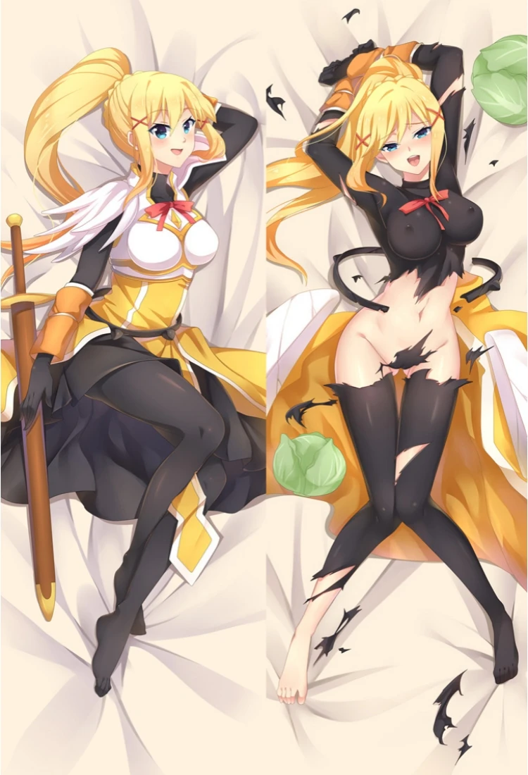 Аниме благословит Красивый мир темнота косплей фотоальбом обнимающий тело