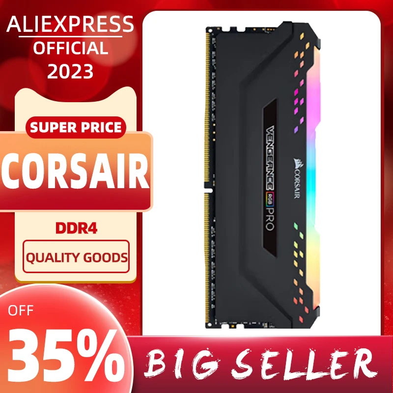 

CORSAIR Vengeance RGB PRO Desktop Ram Memory ddr4 8g 16g 32g 3200MHz 3600Mhz DIMM Support Motherboard