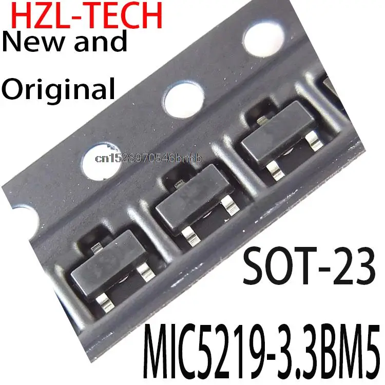 

100 шт., новые и оригинальные фотообои SOT23 MIC5219-3.3 SOT MIC5219 3,3 V LG33 SMD MIC5219-3.3BM5