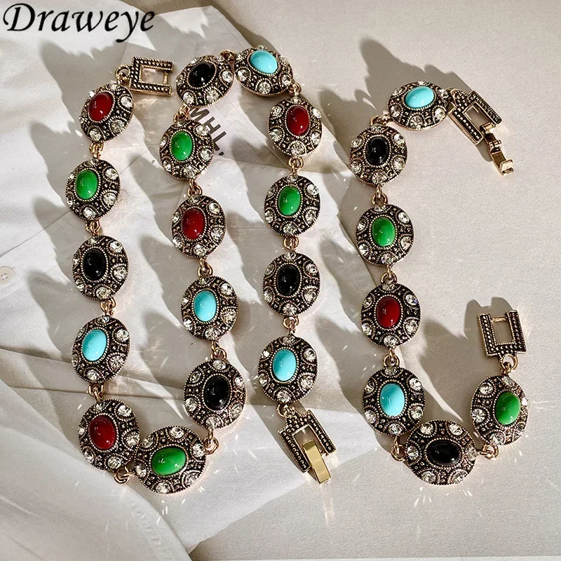 Красочное массивное ожерелье Draweye для женщин Элегантные ожерелья в