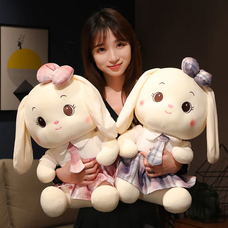 

Милый Мягкий Кролик, плюшевая игрушка, мягкие игрушки, детская подушка-Кролик, кукла, подарок на день рождения для детей, сопровождающая дет...