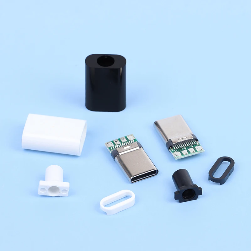 2 комплекта коннекторы с разъемом Type-C Micro USB 3 1 электрические клеммы 4 контакта Тип