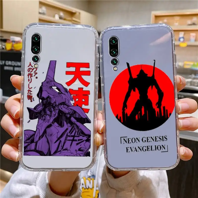 

BANDAI-Neon Genesis-EVA Anime Phone Case For Xiaomi 11 Redmi Note 11pro5G 8T 9A 9S 10 K30 10T Pro Ultra K40pro Transparent Case