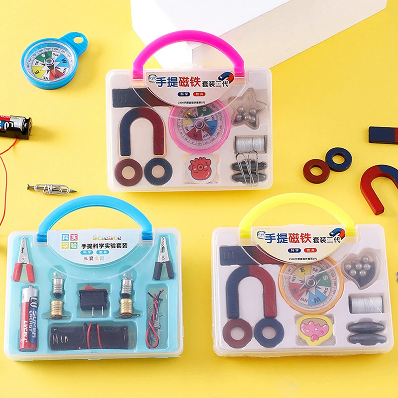 

DIY физическое кольцо, подкова, компас, инструмент для научных экспериментов, детская игрушка, обучающая игрушка