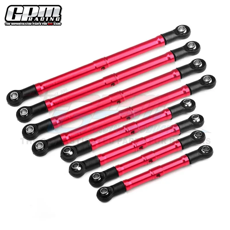 Подвеска GPM из алюминия 6061 комплект звеньев Подвески 9842 для TRAXXAS 1/18 4WD TRX-4M K10 High Trail