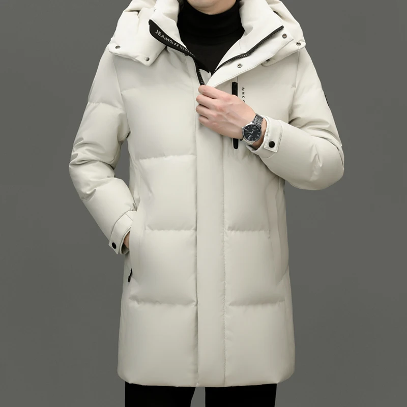 Мужской длинный пуховик YEAE дизайнерская одежда мужские пальто с подкладкой из