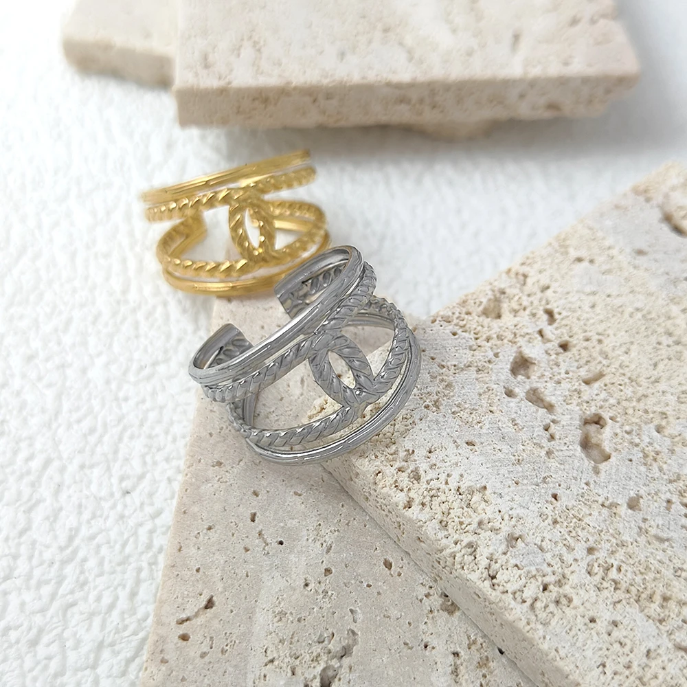 

Minimalist Multilayer Cuff Finger Rings For Women Girl Luxury Fashion New Jewelry Ladies Gift Party Anillos Mujer