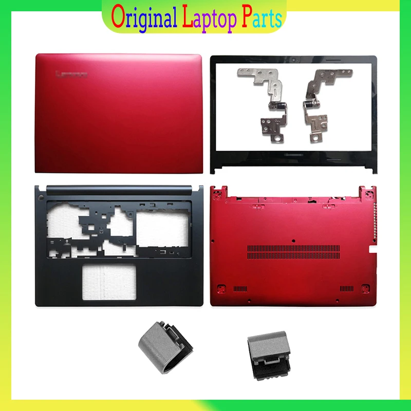 

New Laptop LCD Back Cover For Lenovo IdeaPad S400 S410 S405 S435 S436 Front Bezel/Hinges/Palmrest/Bottom Cover NO Touch Red