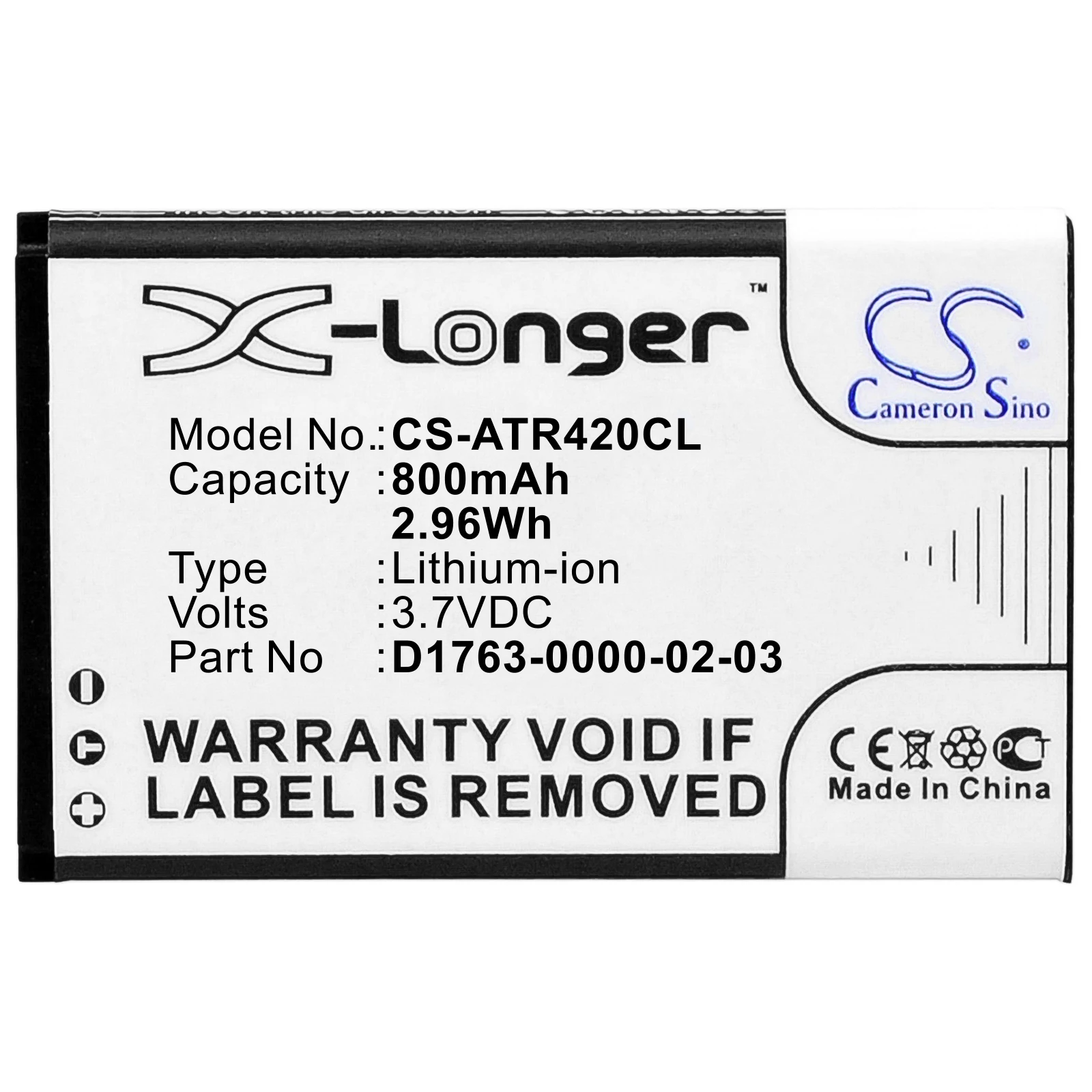 cameron sino cordless phone replacement li ion battery 800mah for d1763 0000 02 03 cisco 420d free tools free global shipping