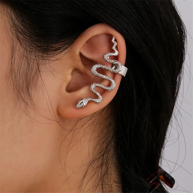 

Vogue Creative New Alloy Earrings Snake Ear Clip Female Restoring Ancient Ways Wedding, Birthday, Tourist Commemorative Gifts