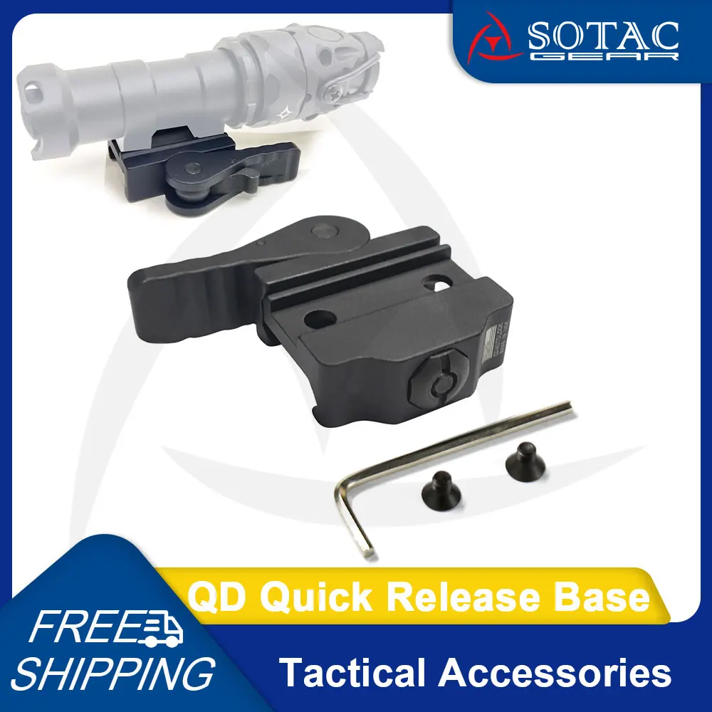 

SOTAC GEAR Weapon Light Mount QD Quick Release Mounting Base for M300 M600 Flashlight Fit 20mm Rail