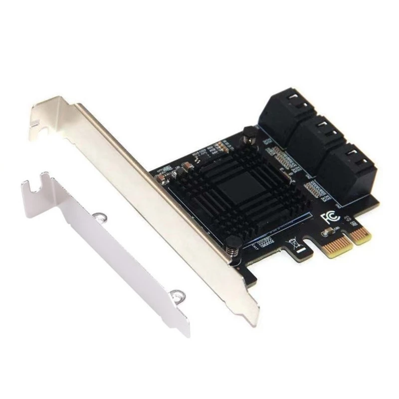 

SATA PCIE 1X адаптер 6 портов PCIE X4 X8 X16 к SATA 3,0 6 Гбит/с плата расширения скорости интерфейса для настольного ПК