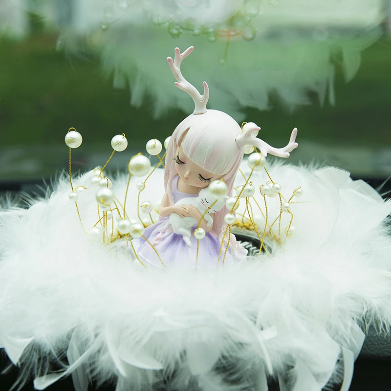 

Cute doll car decoration center console decoration baking cake decoration for girls girlfriends and girlfriends birthday gifts