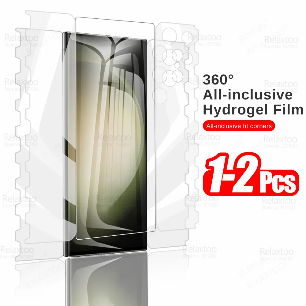 

Мягкая Гидрогелевая пленка на весь экран 360 ° для Samsung Galaxy S23 Ultra S 23 Plus 23S S23Ultra, защита экрана, не закаленное стекло, 1-2 шт.