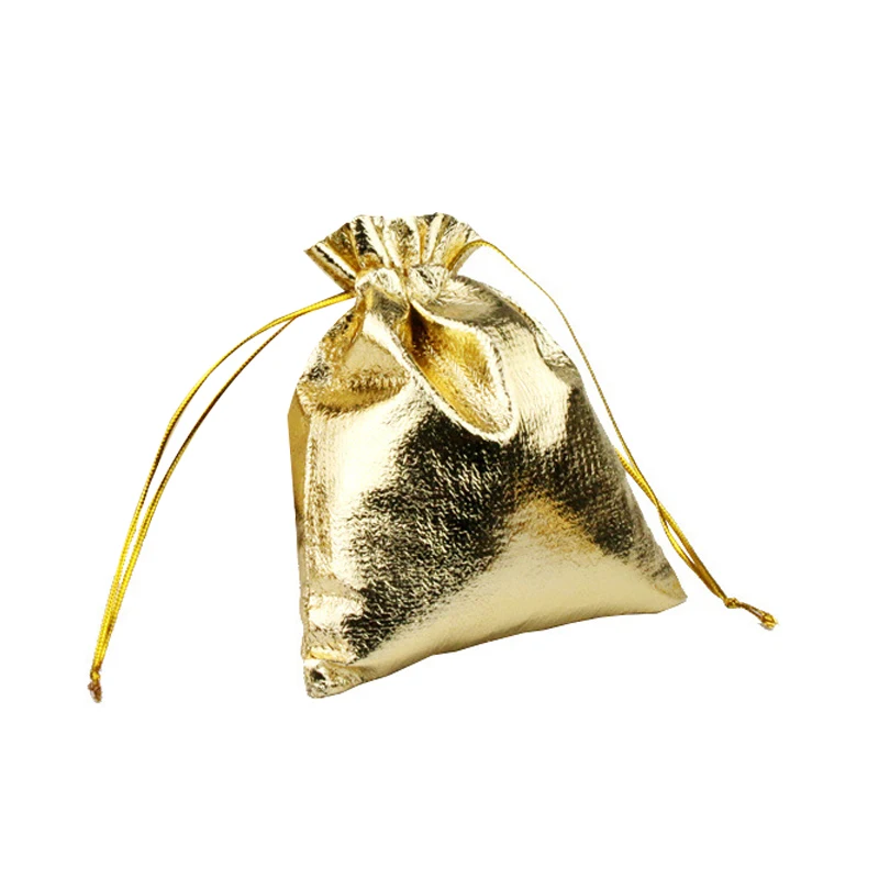 Gold Color Jewelry Bag Retro Fashion Empty Bag Carrying Home Small Objects Storage Earrings Candy Tea Bags for Friends Gift Bags images - 6