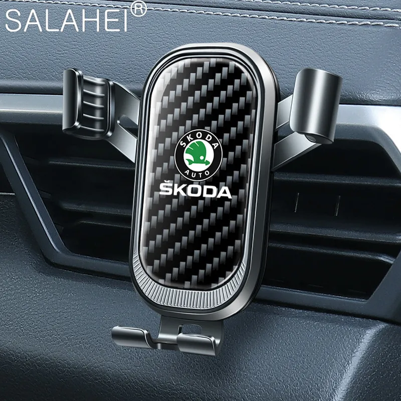 

Car Phone Holder For Skoda Octavia A7 Superb Kamiq Yeti Karoq Kodiak Tour RS Fabia Navigation Bracket GPS Stand Air Outlet Clip