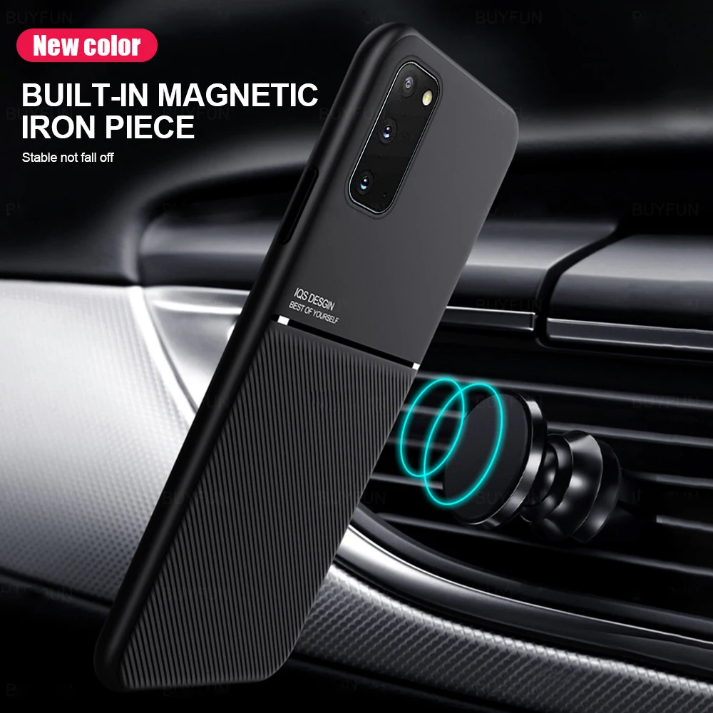 

Leather Magnetic Phone Case For Samsung Galaxy Note 20 10 s30 S21 S20 FE Plus Ultra Note9 Cover Magnetic Holder Luxury Coque