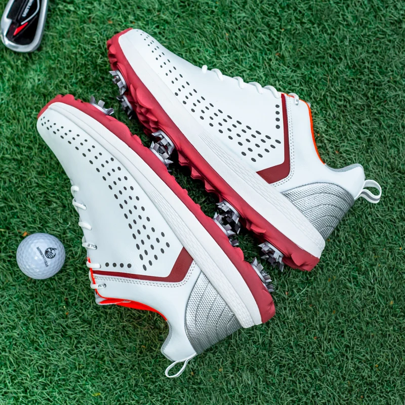 2022 New Mens Professional Golf Shoes Comfortable Non-slip Golf Competition Training Shoes Classic Lace-up Golf Sneakers for Men