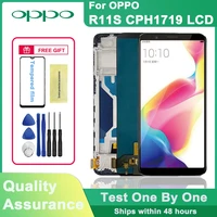 6 01 original lcd display for oppo r11s lcd touch screen digitizer assembly for oppo r11s cph1719 lcd display replaceable parts