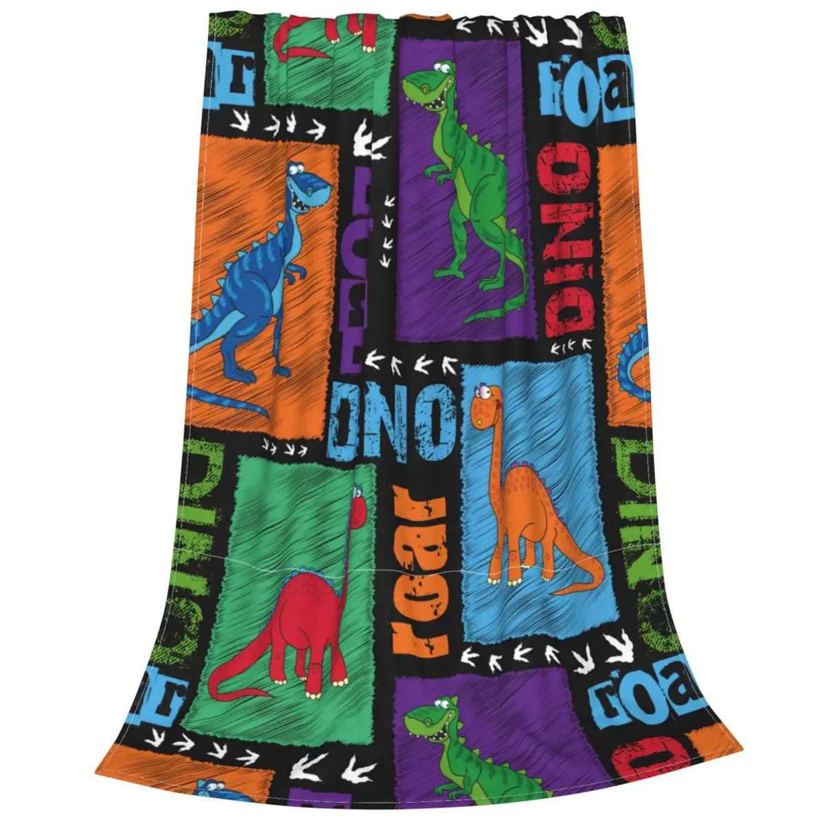 

Мультяшное забавное одеяло в клетку динозавра, Фланелевое летнее многофункциональное мягкое покрывало для дивана, уличный коврик