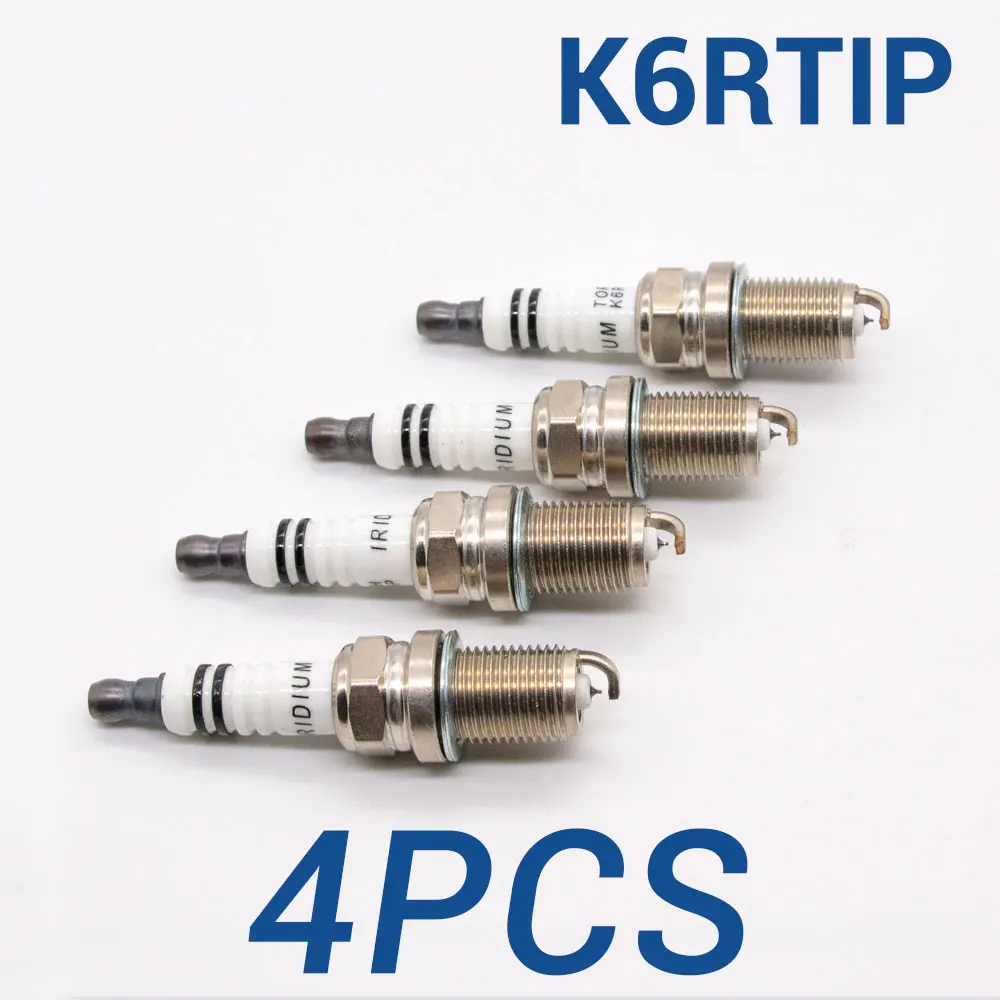 4PCS Иридиевая свеча TORCH K6RTIP Замена для 7700500155 FR78X PFR6B BKR6E Denso IK20 IK20TT TORCH 7026 LFB479Q3707800A FR6KI332S