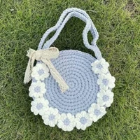 hand woven small fresh lace handbag small flower key bag zero purse lovely princess bag makeup bag