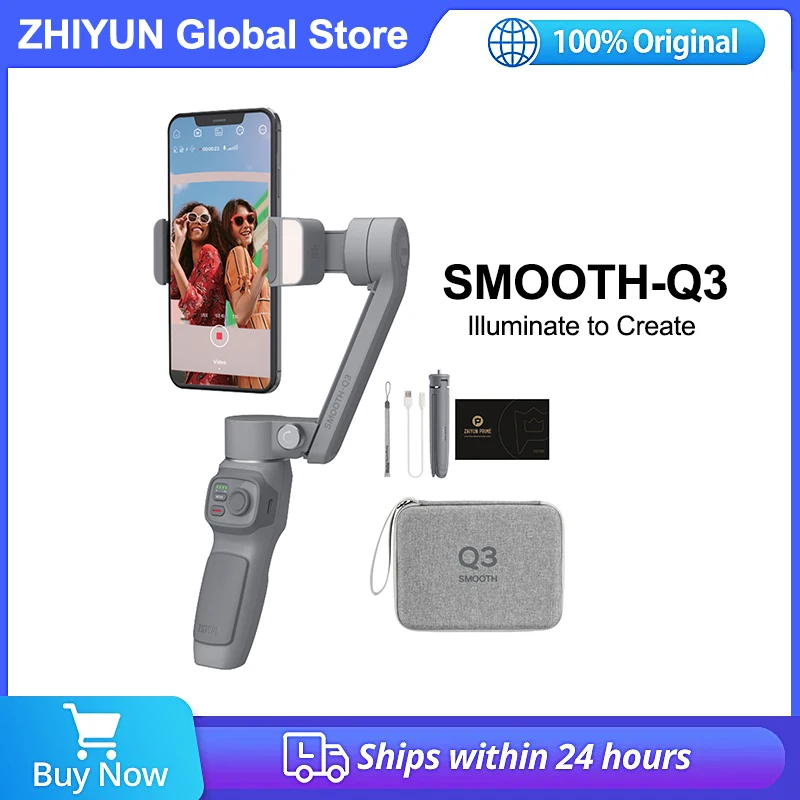 Zhiyun Smooth Q3 3-Axis Smartphone Gimbal Stabilizer for iPh