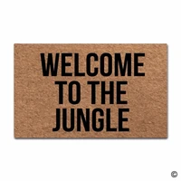 door mat entrance floor mat welcome to the jungle designed funny indoor outdoor doormat non woven fabric
