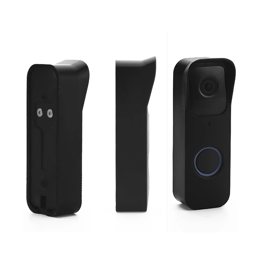 

Silicone UV Protection Weatherproof Protective Cover for Blink Video Doorbell Smart Doorbell Skin Case Accessories Black
