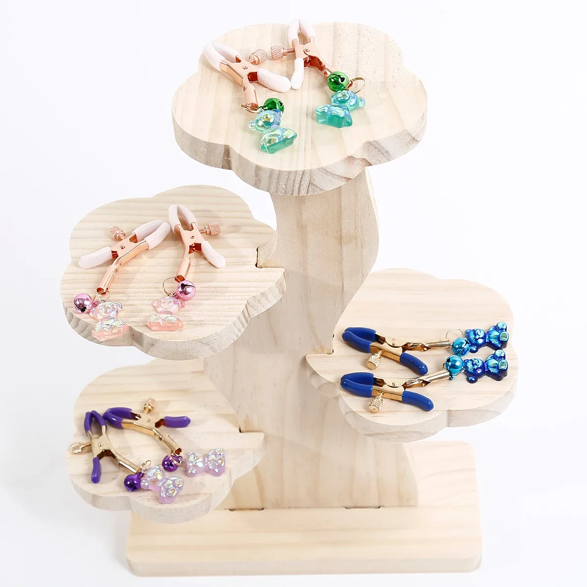 Женский сексуальный регулируемый зажим для сосков с медведем грудь SM маленькие