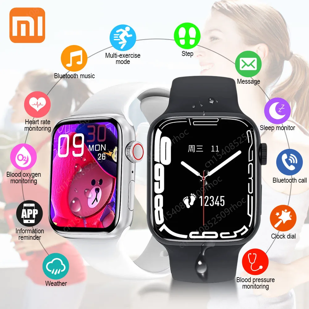 

Смарт-часы i7 Pro Max Xiaomi для мужчин и женщин, умные часы с поддержкой Bluetooth, с функцией отслеживания сердечного ритма и кровяного давления, с GPS-т...