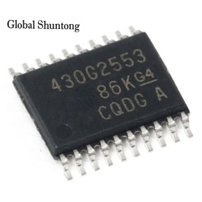 

5pcs New Original MSP430G2553IPW20R TSSOP20 16 Bit Microcontroller (MCU) Integrated Circuit IC Chip