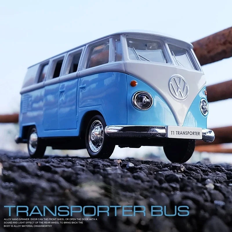 1:36 Volkswagen VW T1 литой автомобиль из сплава модели игрушечных автомобилей