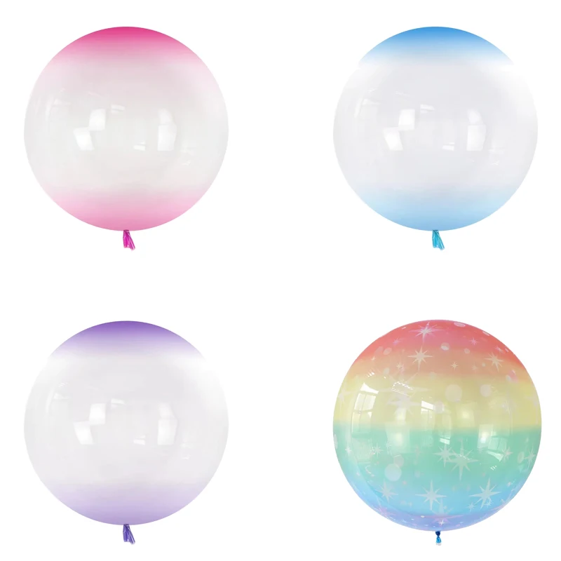 

Шары воздушные градиентные прозрачные, 24 дюйма, 10/20/50 шт.