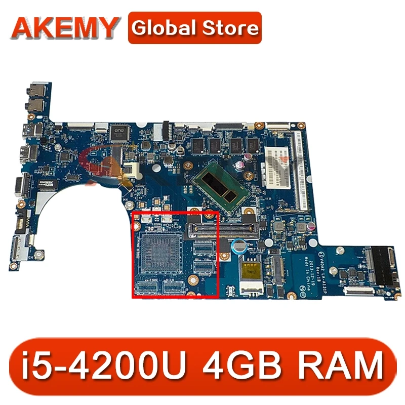 

Материнская плата для ноутбука Akemy для ACER Aspire P645 i5-4200U системная плата LA-A131P SR170 с 4 Гб RAM DDR3