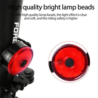 usb rechargeable bicycle tail light waterproof mountain bike lamp warning cycling taillight mtb led light bicycle accessories