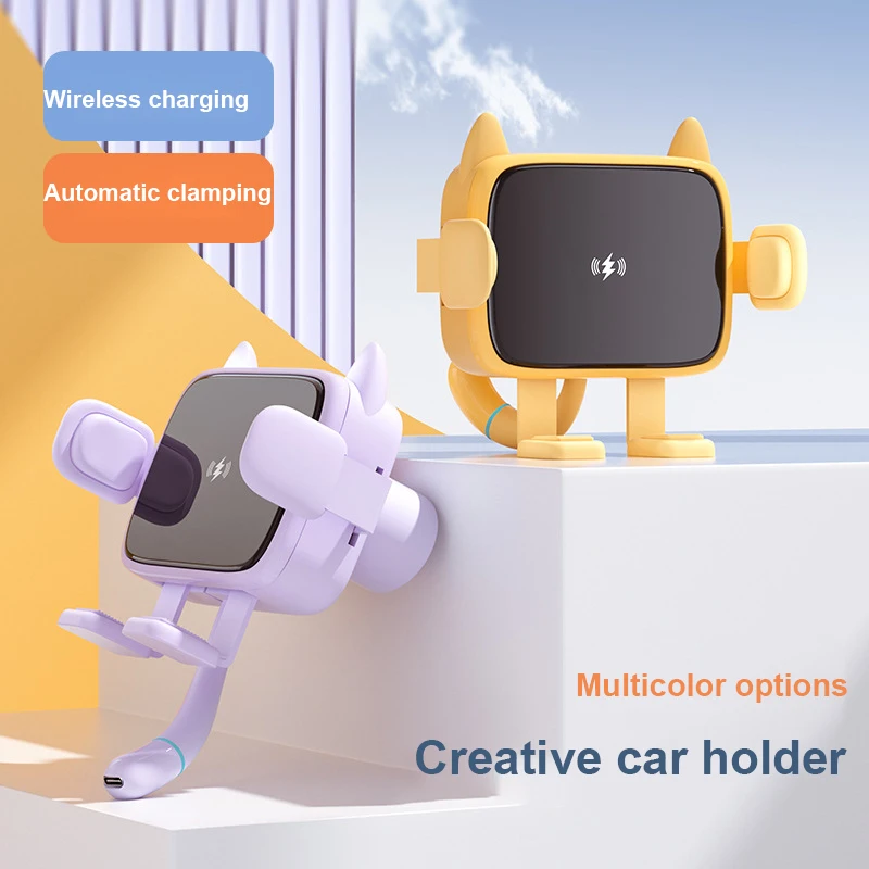 

15w Multifunctional Wireless Charger Car Charger Universal Air Vent Dashboard Phone Holder Durable Car Charger Support Portable