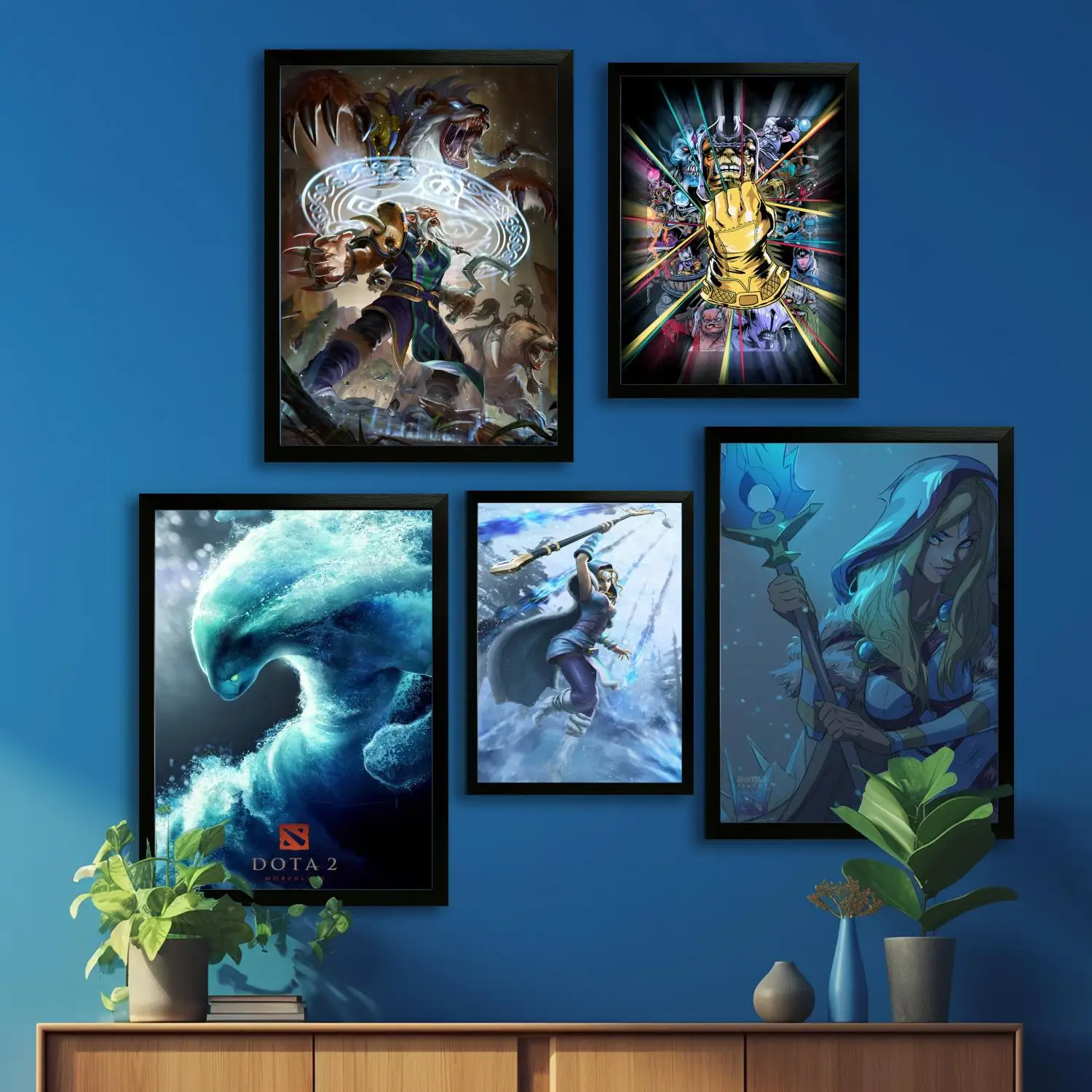 Постер с изображением игрового холста dota 2 настенная художественная печать