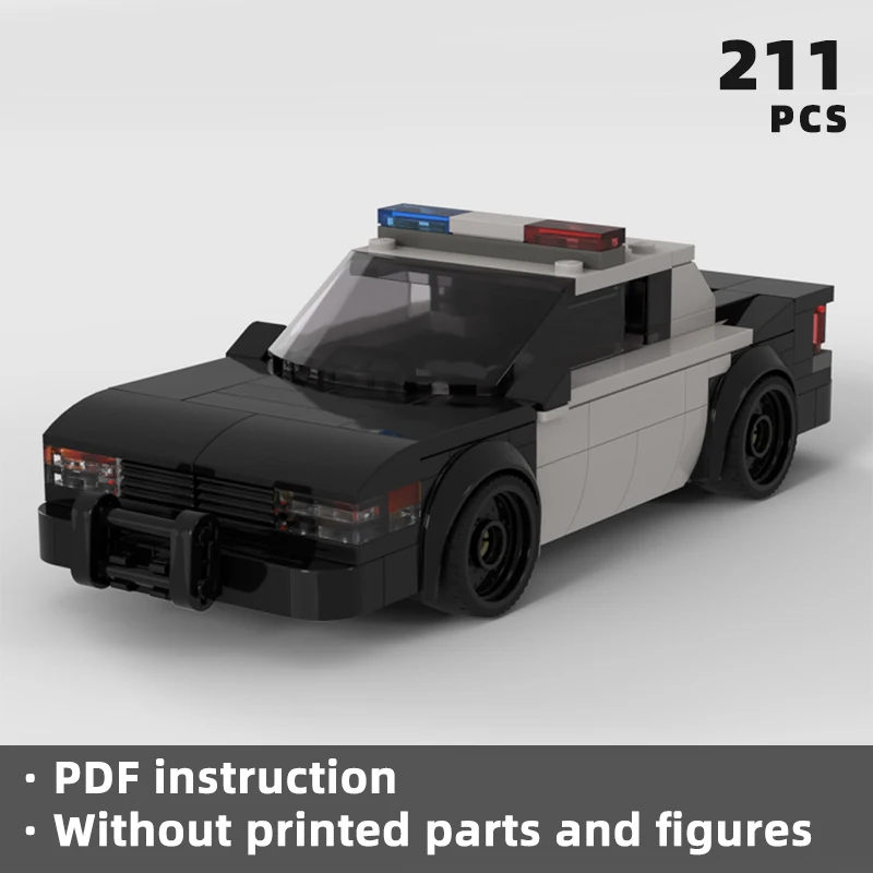 Компактный полицейский автомобиль чемпионы скорости кирпичи городской блоки