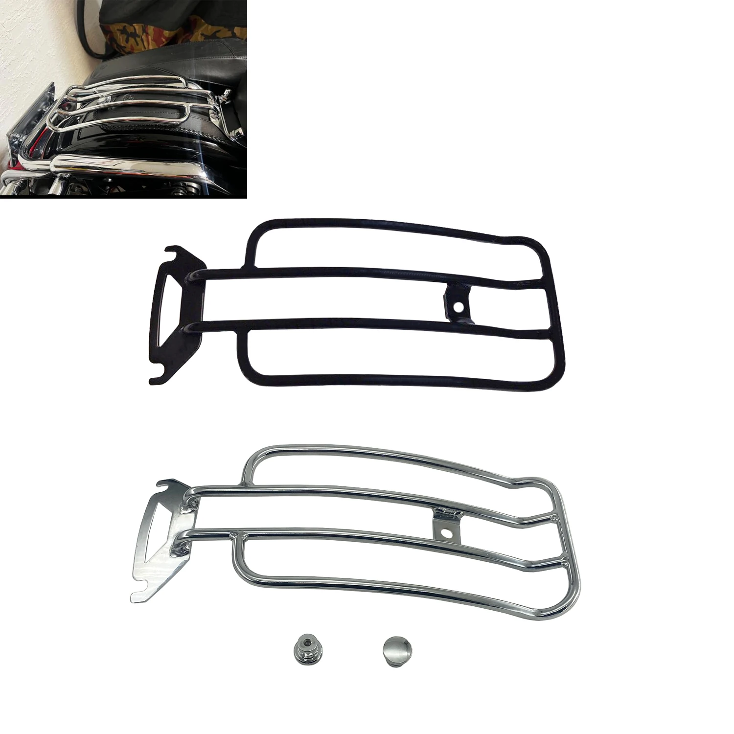 Крепление для багажа Solo Seat Fender подходит Harley Touring Electra Glide Road King 1997-2023 1998-2023